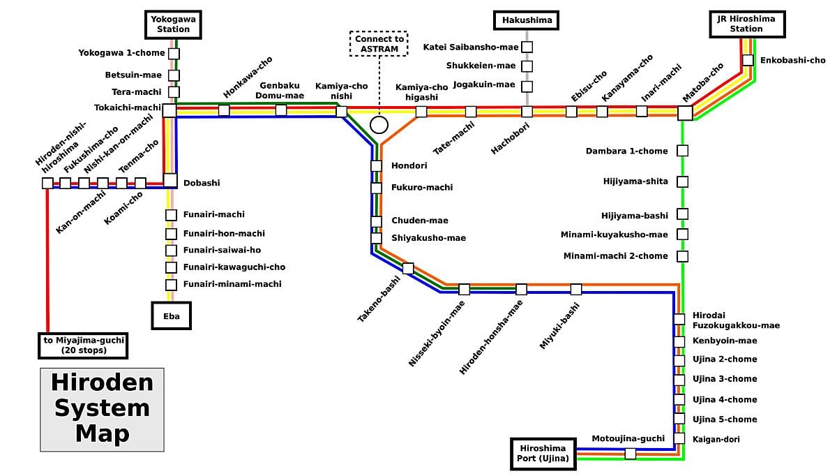 地図広島電車