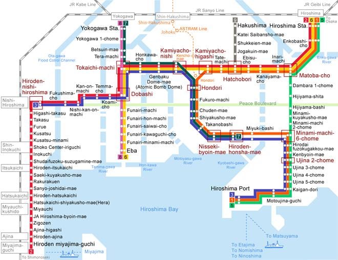 地図広島電車